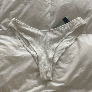 NWT white bikini bottoms